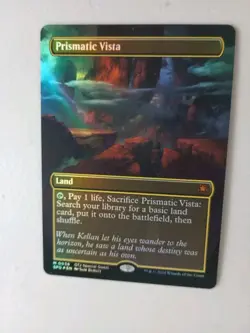 Magic the Gathering Prismatic Vista Foil Borderless Outlaws 0038  NM MTG - Image 5