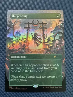 MTG Burgeoning (Borderless) Secret Lair Drop NM Foil - Image 1