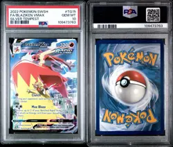 Blaziken VMAX PSA 10 English Pokemon Card TG15 Silver Tempest Alternate Art 2022 - Image 4
