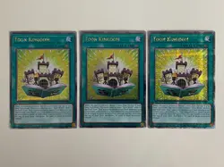 Yugioh Toon Kingdom x 3 - 1st QCR Quarter Century Secret Rare NM - Free Holo - B - Image 1