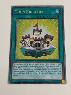 Yugioh Toon Kingdom x 3 - 1st QCR Quarter Century Secret Rare NM - Free Holo - B - Image 3