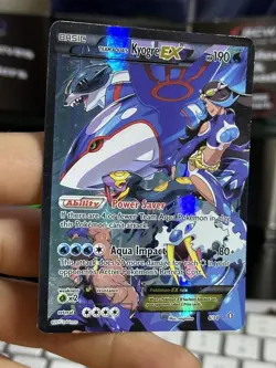 Team Aqua's Kyogre EX 6/34 Double Crisis 2015 Rare Holo PokÃ©mon Card TCG - Image 4