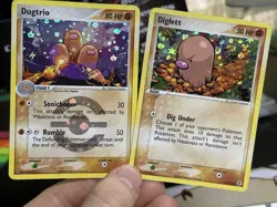Dugtrio 22/112 EX FireRed LeafGreen 2004 Reverse Diglett 61/112 Pokémon Card TCG - Image 3