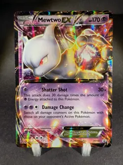 Mewtwo EX 107 XY Promo NM Ultra Rare Black Star Pokémon Card - Image 1