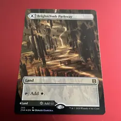 MTG Brightclimb Pathway / Grimclimb Pathway Borderless Zendikar Rising Foil NM - Image 1