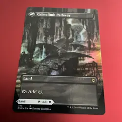 MTG Brightclimb Pathway / Grimclimb Pathway Borderless Zendikar Rising Foil NM - Image 2