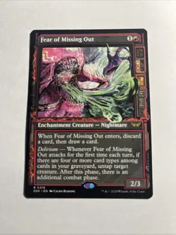 Fear of Missing Out (Showcase) - Duskmourn: House of Horror MTG Plus Bonus Rare! - Image 1