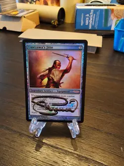WOTC MtG Grand Prix Promos Umezawa's Jitte Foil Signed by artist - FREE SHIP - Image 1