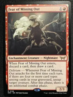 Fear of Missing Out - DSK #136 | NORMAL | NM | MTG  Magic The Gathering - Image 1