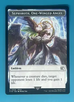 Mtg Emblem - Sephiroth, One-Winged Angel-Robot Warrior (0012) Double-Sided - Image 1