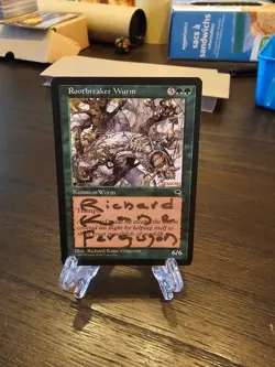 Rootbreaker Wurm - Tempest MTG Magic The Gathering - Signed by Artist - Image 1