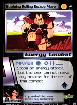 Dragon Ball Z Straining Rolling Escape Move #42 12/44 Non Holo 2000 Trading Card - Image 1