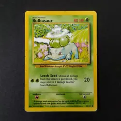 Pokemon Card WOTC 1999: Bulbasaur 44/102 - Base Set - Image 1