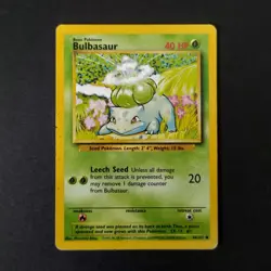 Pokemon Card WOTC 1999: Bulbasaur 44/102 - Base Set - Image 3