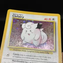 Spanish Clefairy #5 5/102 Base Set Unlimited Holo Vintage WOTC Pokemon Card - MP - Image 7