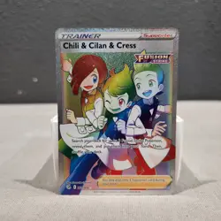 Chili Cilan & Cress 273/264 Fusion Strike Secret Rare Holo Pokemon Card - Image 3