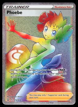 Phoebe 175/163 Battle Styles Secret Rare Holo Pokemon Card - Image 3