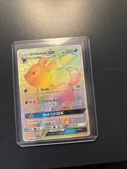 Umbreon GX 154/149 Sun & Moon Base Set 2017 Secret Rainbow Pokémon Card TCG - Image 1