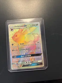 Umbreon GX 154/149 Sun & Moon Base Set 2017 Secret Rainbow Pokémon Card TCG - Image 8