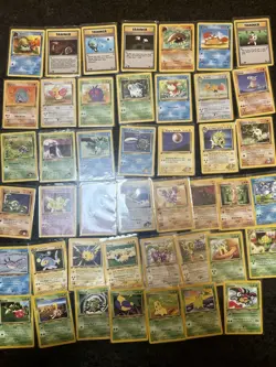 44 cards First Edition LP-NM cards  with pokemon card topps for a special order! - Image 1