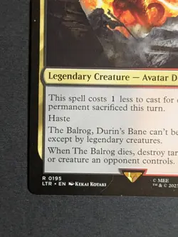 MTG -1x The Balrog Durins Bane - NM - Lord of the Rings: Tales of Middle Earth - Image 3