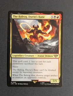 MTG -1x The Balrog Durins Bane - NM - Lord of the Rings: Tales of Middle Earth - Image 5