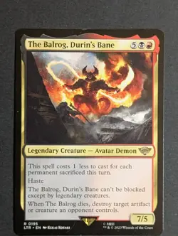 MTG -1x The Balrog Durins Bane - NM - Lord of the Rings: Tales of Middle Earth - Image 7