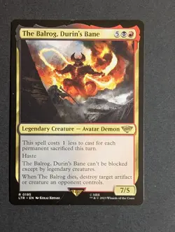 MTG -1x The Balrog Durins Bane - NM - Lord of the Rings: Tales of Middle Earth - Image 8