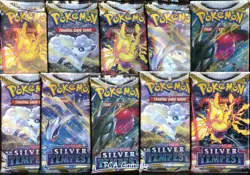 10x SWSH SILVER TEMPEST Sealed Booster Packs (10 Pokemon Cards Per Pack) - Image 2
