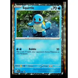 Pokemon 151 Black Star Promo Card | SVP 048 Squirtle Cosmos Holo! NM! - Image 3