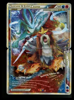 Suicune & Entei Legend 94/95 95/95 Unleashed 2010 Top Bottom Pokémon Card TCG - Image 1