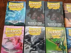 Dragon Shield Matte Standard Card Sleeves Boxes Lot of 16 - Image 2
