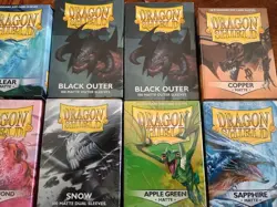 Dragon Shield Matte Standard Card Sleeves Boxes Lot of 16 - Image 3