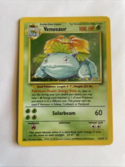 Pokemon Venusaur Base Set Holo Card 15/102 LP Condition - Image 1