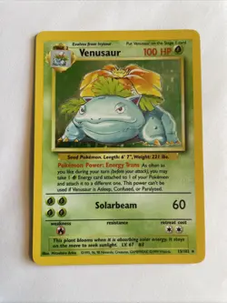 Pokemon Venusaur Base Set Holo Card 15/102 LP Condition - Image 11
