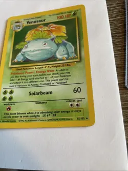 Pokemon Venusaur Base Set Holo Card 15/102 LP Condition - Image 3