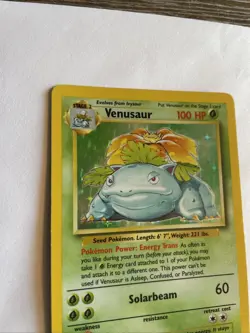 Pokemon Venusaur Base Set Holo Card 15/102 LP Condition - Image 5
