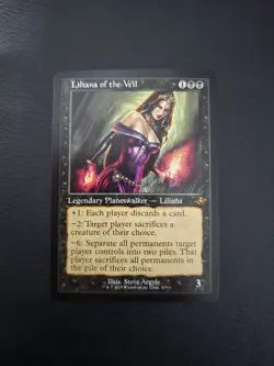 Liliana of the Veil (Retro Frame) Innistrad Remastered Regular MTG NM Magic Card - Image 1