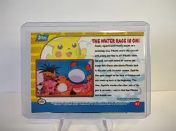 ERROR Pokemon Card The Water Race is on! 47 Pikachu's Vacation Topps 1998 - Image 8