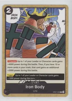 2024 One Piece Card Game: 500 Years in The Future OP07 Iron Body #OP07-095 0nr3 - Image 1