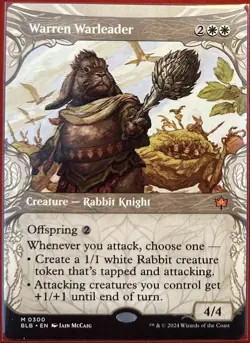 Magic: The Gathering Cards | Warren Warleader #300 Showcase - Bloomburrow NM - Image 1
