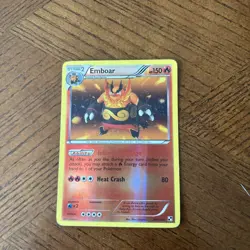 Emboar 20/114 Reverse Holo Rare Black and White Pokemon Card - Image 1
