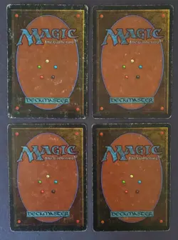 MTG Magic the Gathering Dark Ritual Revised Edition x4 Playset HP Heavy Play - Image 2