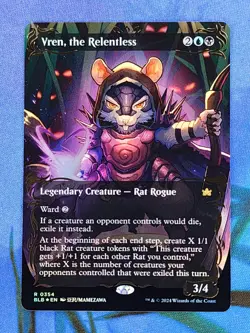 1x RAISED FOIL Vren, the Relentless, NM, Bloomburrow (BLB), Magic Gathering, MtG - Image 1
