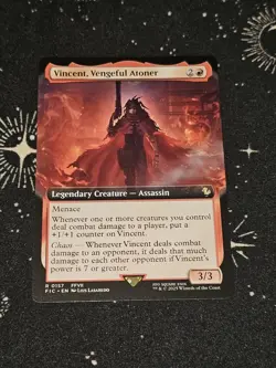 Vincent, Vengeful Atoner 157, Final Fantasy, Extended Art REG, FIC MTG TCG - Image 1