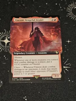 Vincent, Vengeful Atoner 157, Final Fantasy, Extended Art REG, FIC MTG TCG - Image 2
