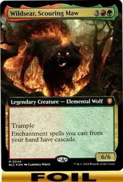 1x - Wildsear, Scouring Maw - FOIL  EXTENDED ART - CMR: Bloomburrow - NM MTG - Image 2
