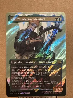 The Wandering Minstrel (Borderless) (Surge Foil) Final Fantasy Foil - Image 4
