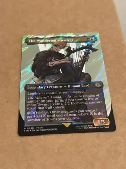The Wandering Minstrel (Borderless) (Surge Foil) Final Fantasy Foil - Image 6