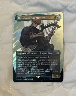 The Wandering Minstrel (Borderless) (Surge Foil) Final Fantasy Foil - Image 2